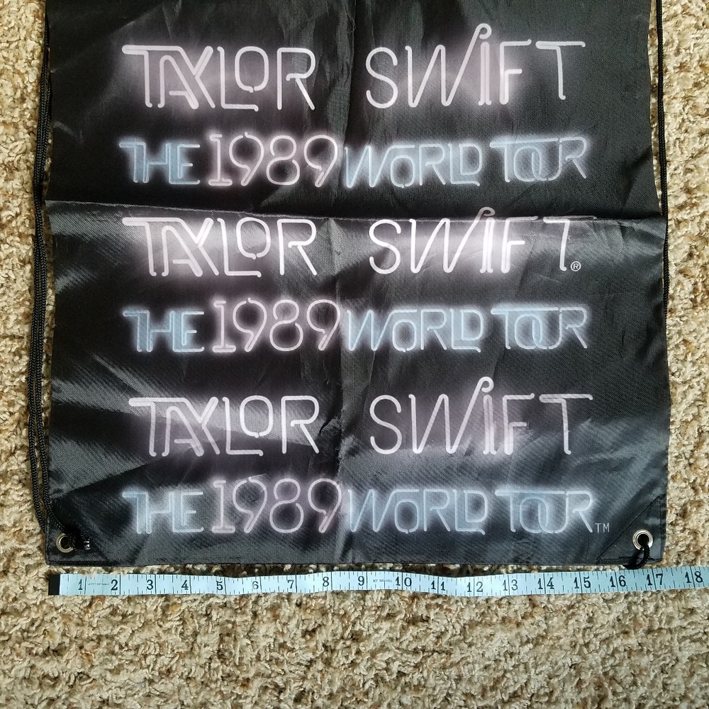 Taylor Swift 1989 World Tour String Backpack Tote - image 4
